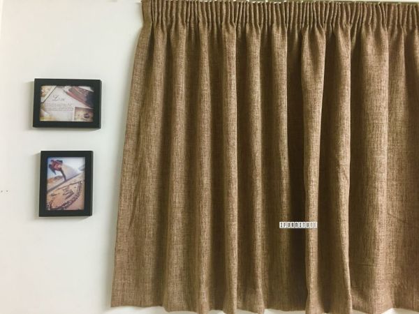 Lined Brown Readymade Curtain 8 Sizes, Ready Made Curtain Sizes Nz