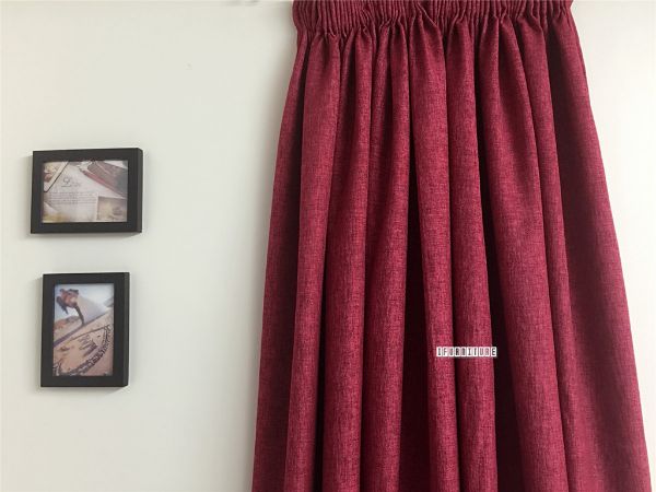 Picture of Lined Red Readymade Curtain *8 sizes