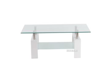 Picture of HORIZON Glass Coffee Table (White)