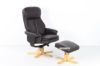 Picture of TRENT Lounge Chair with Ottoman *Genuine Cowhide
