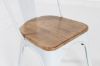 Picture of TOLIX Replica Dining Chair with Solid Ash Seat * White
