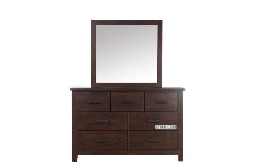 Picture of LIMERICK 7-Drawer Dresser with Mirror (Dark Brown)