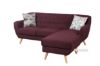 Picture of GAUTO Wine Red Reversible Sectional Sofa
