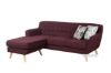 Picture of GAUTO Wine Red Reversible Sectional Sofa