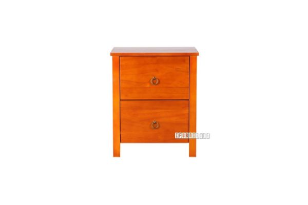 Picture of METRO 2-Drawer Bedside Table (Warm Honey)