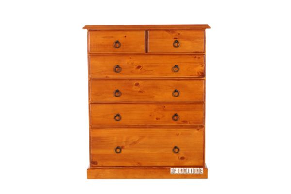 Samantha 6drw Tallboy Solid Pine