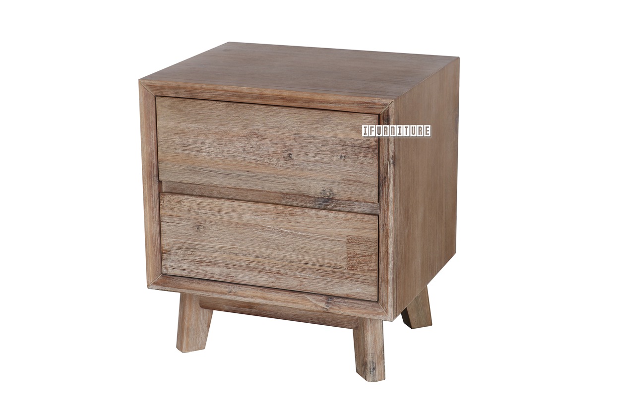NEPTUNE Solid Acacia Bedside Table
