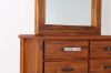 Picture of FOUNDATION Dressing Table with Mirror *Rustic Pine