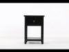 Picture of METRO Pine 1-Drawer Bedside Table (Black)