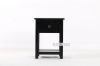 Picture of METRO Pine 1-Drawer Bedside Table (Black)