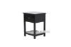 Picture of METRO Pine 1-Drawer Bedside Table (Black)