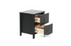 Picture of METRO 2-Drawer Bedside Table (Black)