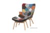 Picture of TARTAN Patchwork Lounge Arm Chair & Ottoman