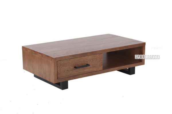 Picture of AURELIUS 1-Drawer Oak Coffee Table (Dark Brown)