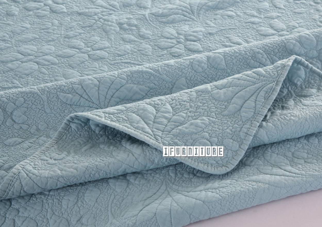 BES005 Cotton Quilted Bedspread 3PC Set - 230*250