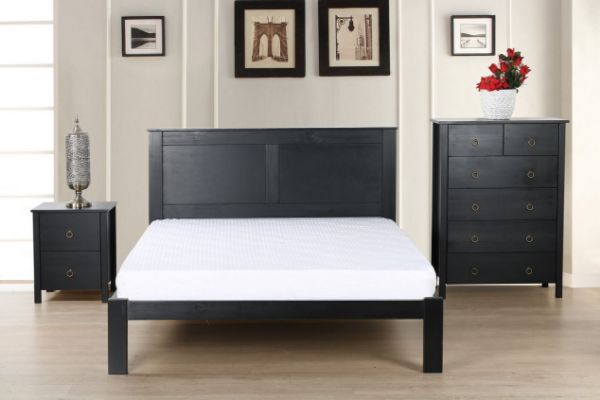 Picture of METRO 4PC Bedroom Combo in Single/King Single/Double/Queen Sizes (Black)