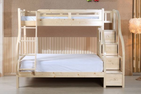 Double Deck Bed With Stairs, Bunk Bed Double Single