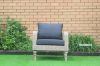 Picture of OASIS  Solid Acacia 4PC Wicker Coffee Table & Sofas *ALUMINIUM FRAME