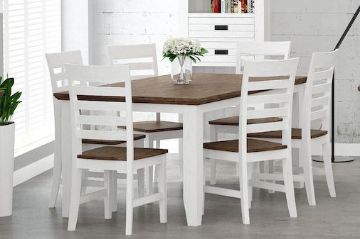 Picture of CAROL Solid Acacia1.8M/2.1M 7PC Dining Set
