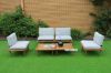 Picture of ARLO Aluminium Frame Modular Outdoor Sofa Set *Solid wood