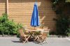 Picture of BALI Solid Teak Frame 3m Umbrella *Light Blue