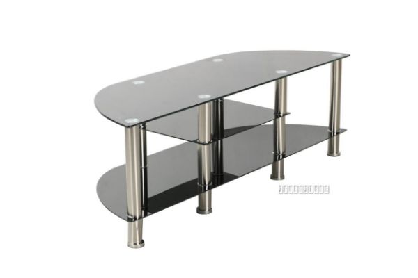 Milan glass tv stand discount