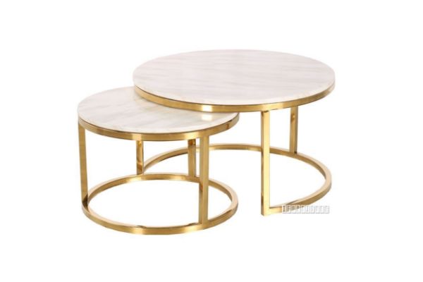 Picture of Palermo Marble set of 2 Coffee Tables