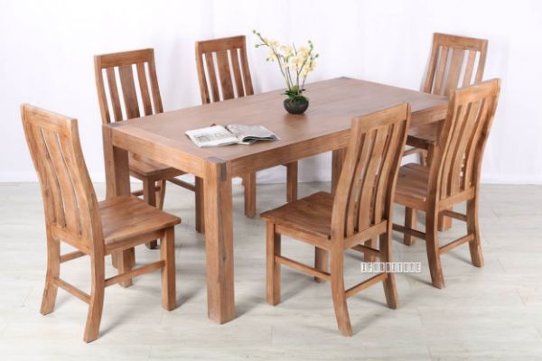 Picture of Bourke Acacia 1.8m 7pc Dining Set