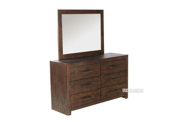 Picture of Ranch Reclaimed Pine Dressing Table with Mirror