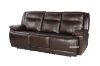 Picture of KANSAS Electrical Power Reclining Sofa *Leather Gel -Dark Brown