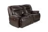 Picture of KANSAS Electrical Power Reclining Sofa *Leather Gel -Dark Brown