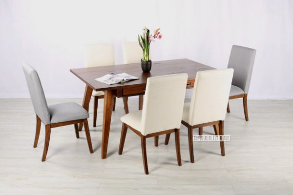 Picture of TAPPER 163 7PC Dining Set *Cream