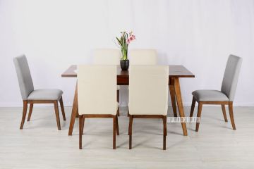 Picture of TAPPER 163 7PC Dining Set *Cream