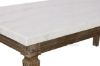 Picture of Imperial  Coffee Table * Real Marble Top/White wash Timber