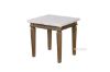 Picture of Imperial Side Table * Real Marble Top/White wash Timber