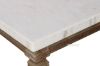 Picture of Imperial Side Table * Real Marble Top/White wash Timber
