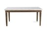 Picture of Imperial 163 Dining Table * Real MarbleTop/solid white wash Timber