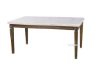 Picture of Imperial 163 Dining Table * Real MarbleTop/solid white wash Timber