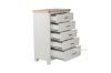 Picture of SICILY 5-Drawer Solid Wood with Ash Top Tallboy
