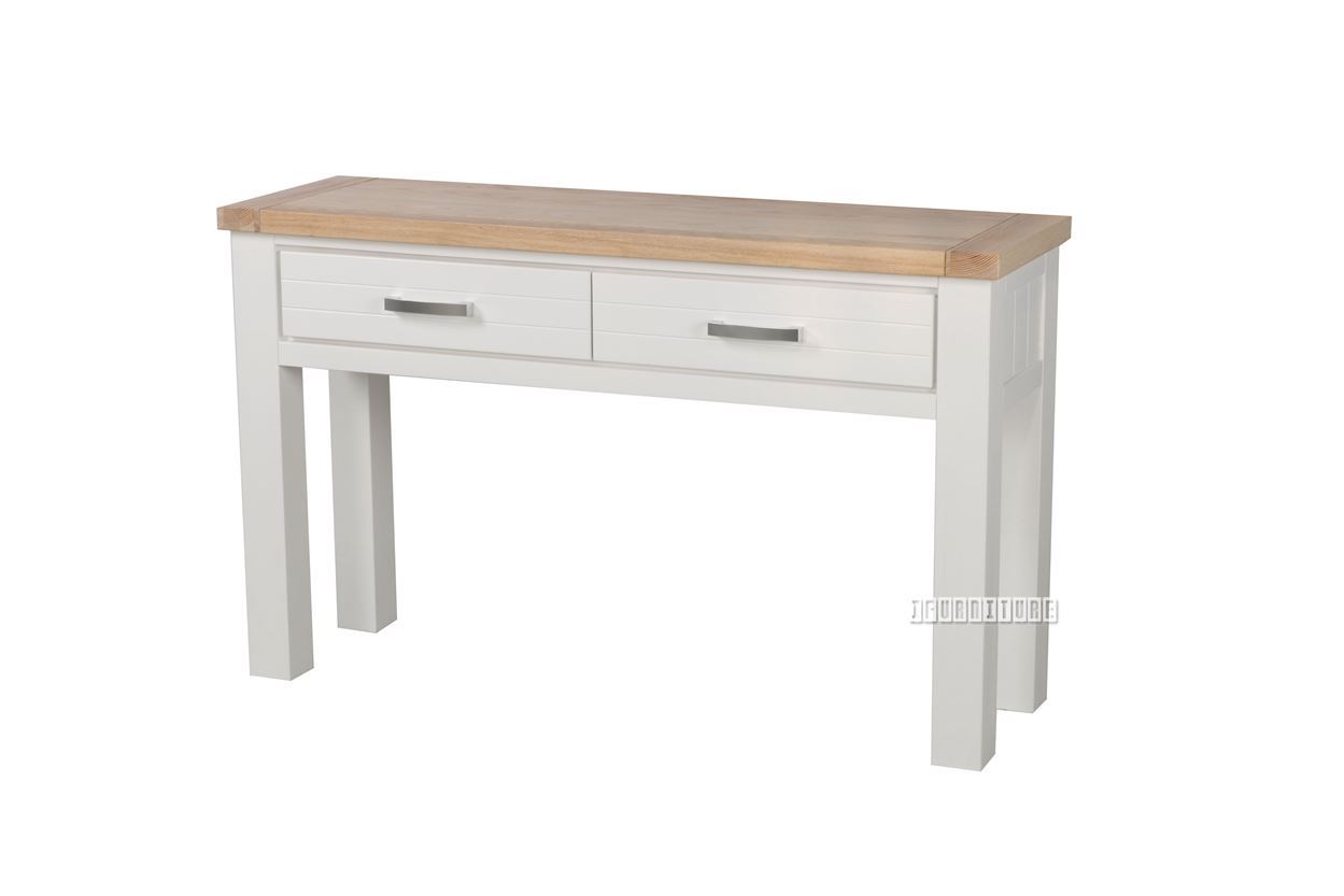 SICILY 2-Drawer Solid Wood with Ash Top Console Table