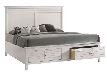 Picture of Harbor Queen Size Bed With Storage (White)