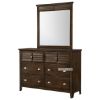 Picture of Harbor Dressing Table & Mirror * Brown