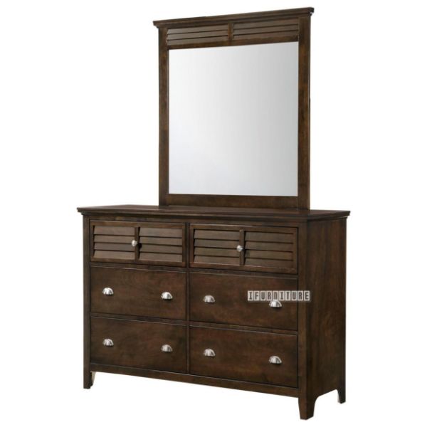Picture of Harbor Dressing Table & Mirror * Brown