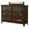 Picture of Harbor Dressing Table & Mirror * Brown