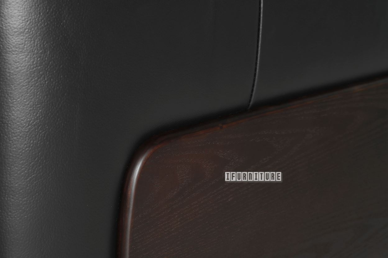 Huddersfield 3+2 Sofa Black *100 Genuine Leather
