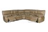 Picture of Arthur Power Recliner Sectional sofa with Console * Leather Gel in sandstone Colour