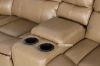 Picture of Arthur Power Recliner Sectional sofa with Console * Leather Gel in sandstone Colour