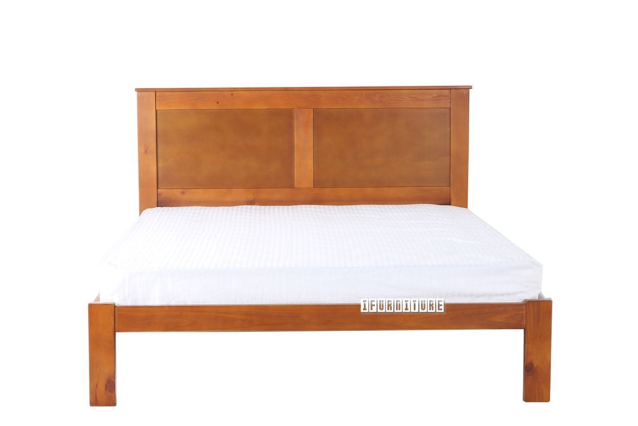 Metro Caramel Pine Frame + Sally Mattress Combo * Queen Size