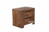 Picture of ASTON Acacia 2 Drawer Bedside * Dark Caramel