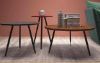 Picture of Daleno Side Tables in black * Solid Lacquer with Real Walnut Veneer